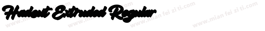 Hadsut Extruded Regular字体转换